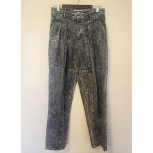 Vtg 90s Bugle Boy Jeans Mens 32x33 Black Denim Acid Wash Tapered Baggy